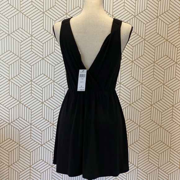 BCBGeneration Solid Black Jersey Cocktail Dress - Picture 3 of 4